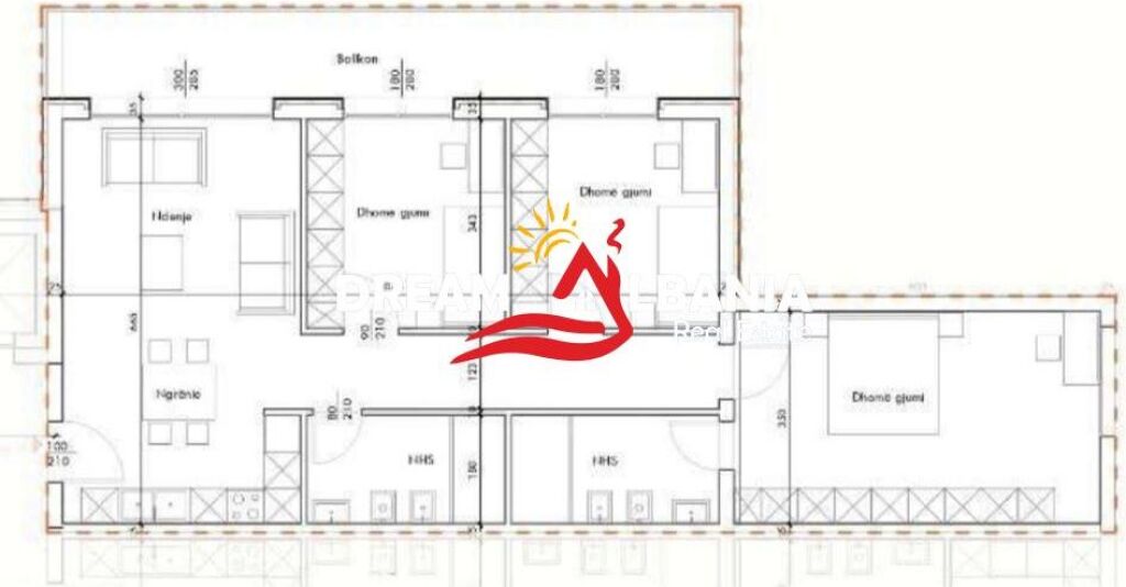 Apartament 3+1+2 Ne Shitje Ne Farke (ID 4131505)