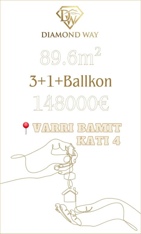 📍 Apartament 3+1 në shitje te "Varri i Bamit" – Një investim i shkëlqyer banimi!