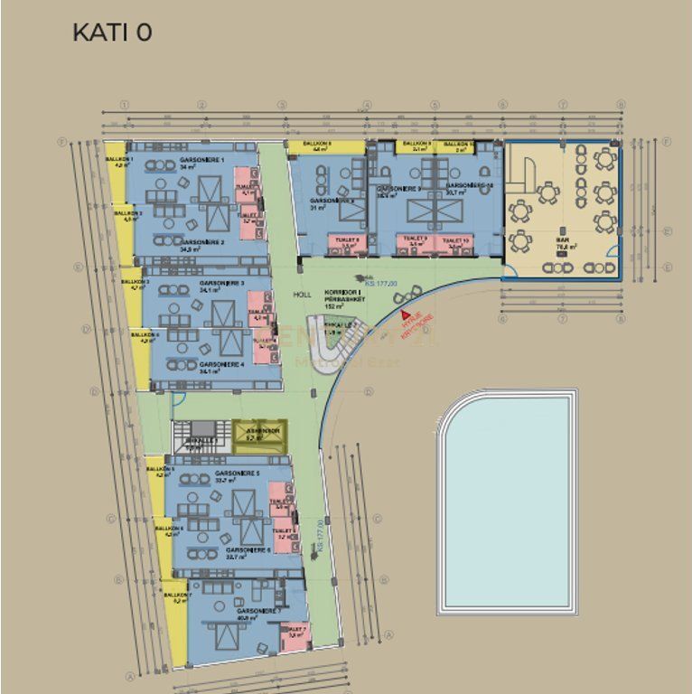 Apartment 1+1 in SeeHëna Residence