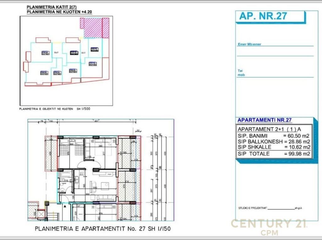 Apartament 2+1 me pamje nga deti per shitje ne Sarande