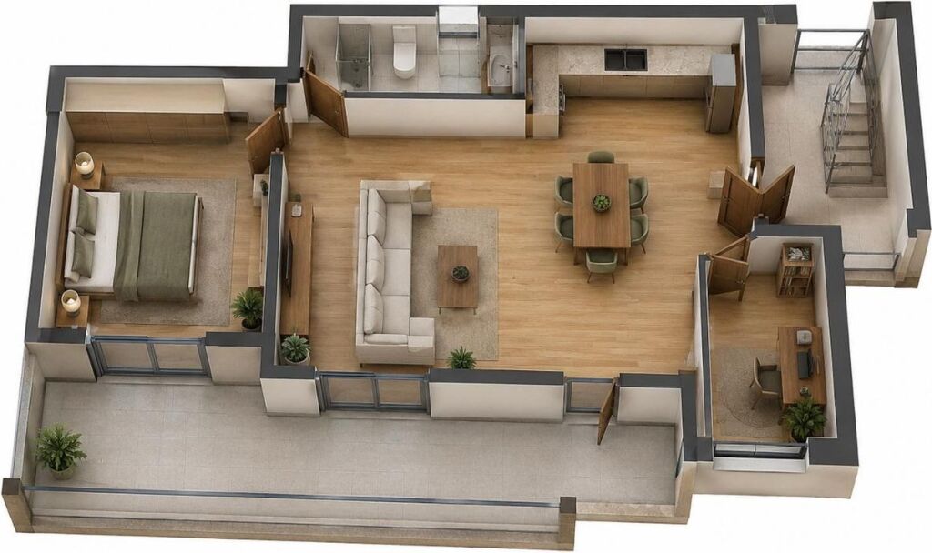 APARTAMENT 1+1 PER SHITJE NE POGRADEC*
