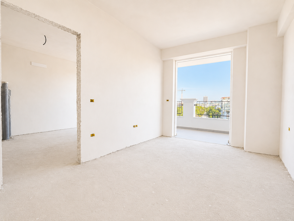 Apartment 1+1 with Sea View for Sale in Golem, Kavajë
