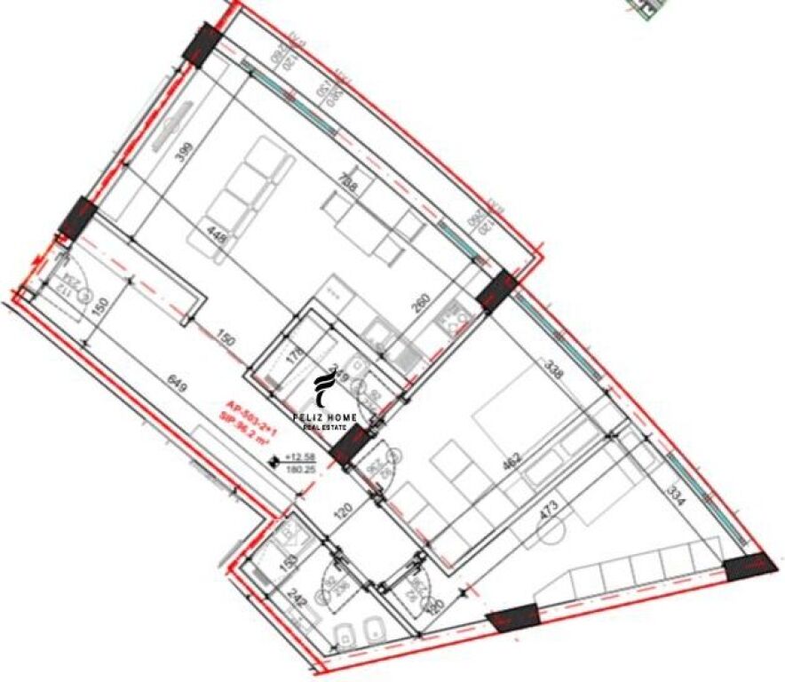 VENDESI APPARTAMENTO 2+1+2 KODRA E DIELLIT 2 194.600 EURO FH-79155