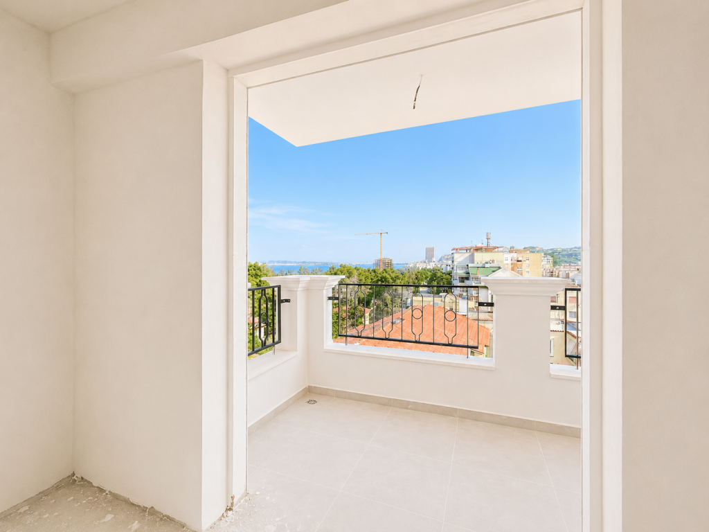 Apartment 1+1 with Sea View for Sale in Golem, Kavajë