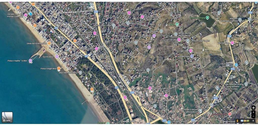 Tokë 1000 m² në Arapaj, Durrës, me Pamje nga Deti – 40,000€ !