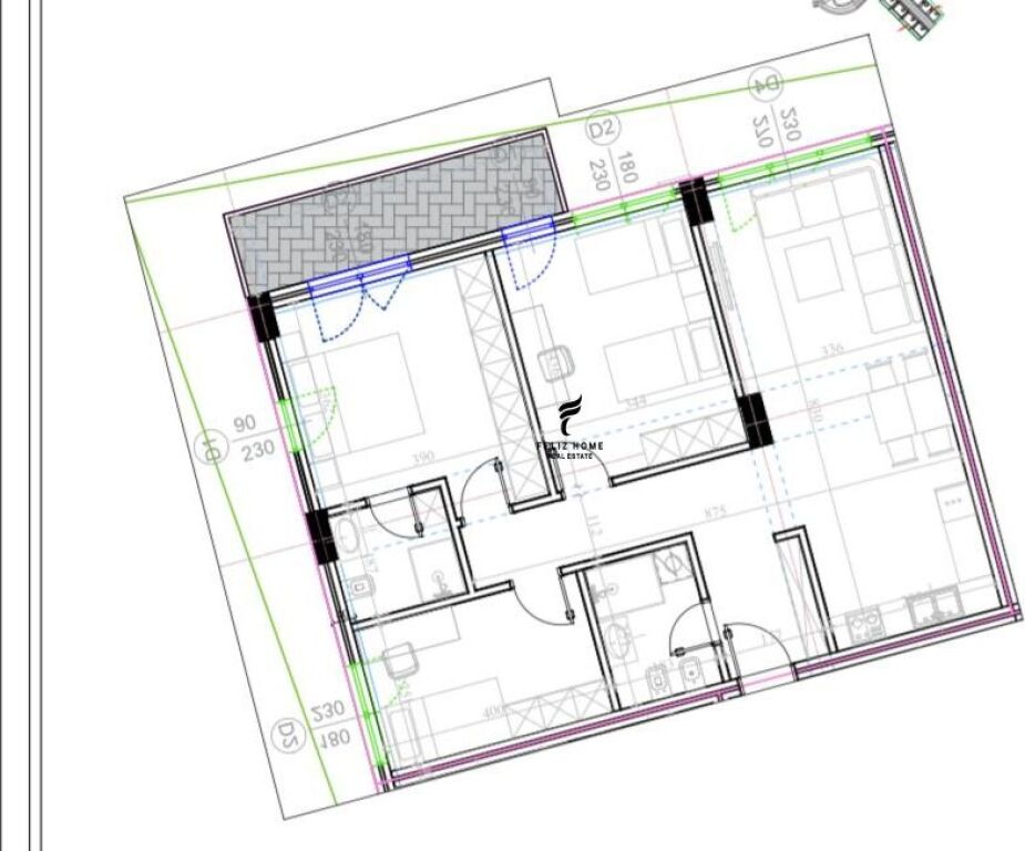 VENDESI APPARTAMENTO 3+1+2 KODRA E DIELLIT2 222.200 EURO FH-79153