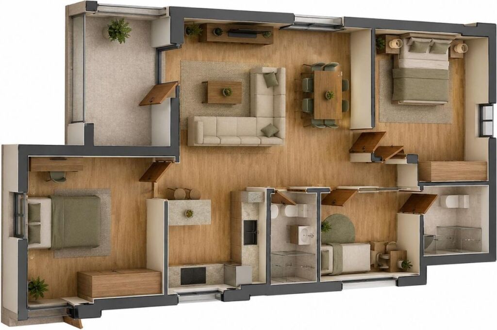 APARTAMENT 2+1 PER SHITJE NE POGRADEC*