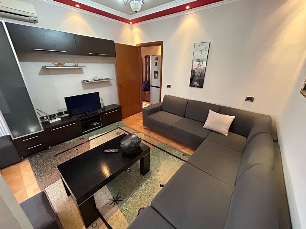 Apartment 1+1 for rent  Address: Opposite Deliorgji Albanet school  5th floor without elevator  Furnished  Price: 40,000 lek
