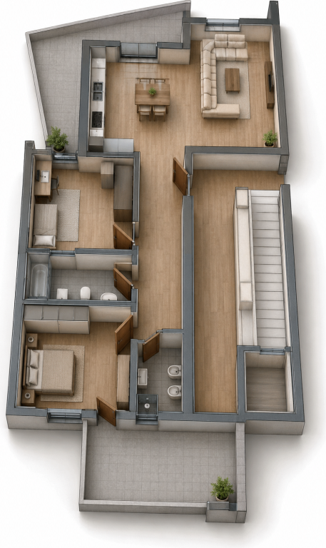 Shitet apartament 2+1+2, Zogu i Zi!