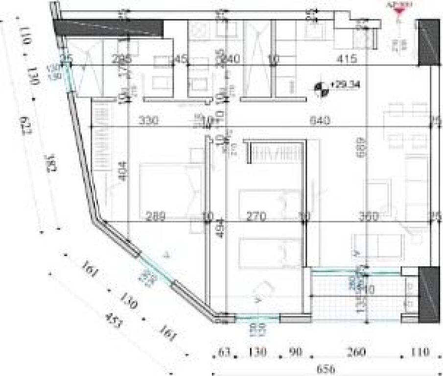 🏢Edificio Shqiponja Square, Via Dritan Hoxha appartamento 2+1+2 in vendita, 161,000Euro