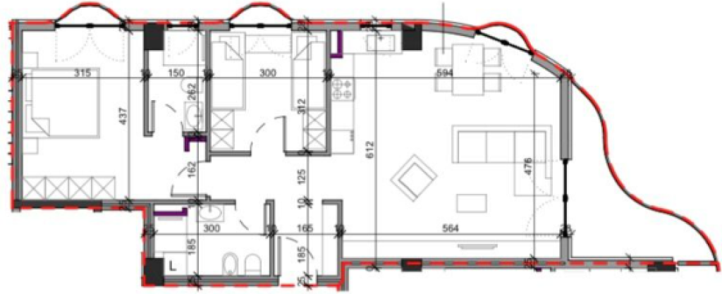 Shitet apartament 2+1+2, Aluna 2
