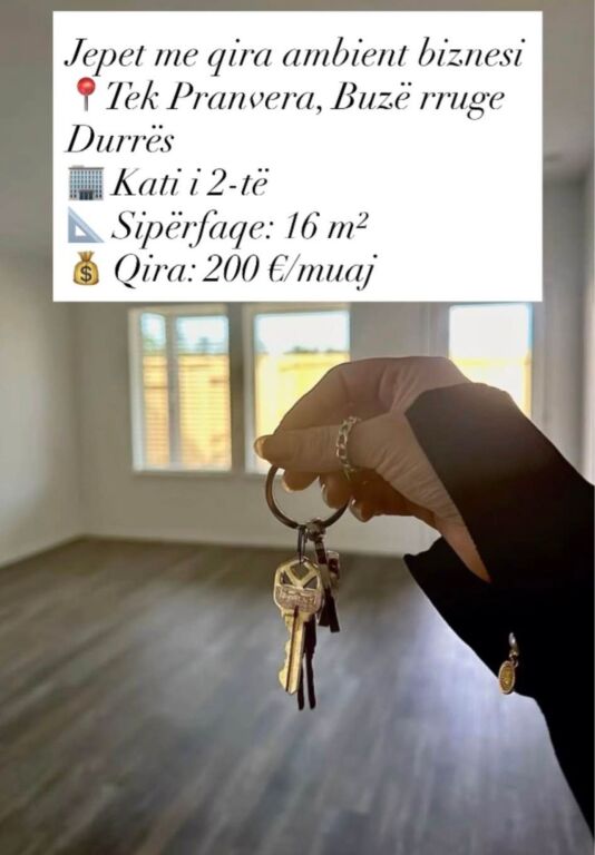 Ambient Biznesi për Qira në Qendër të Durrësit – Buzë Rrugës Kryesore