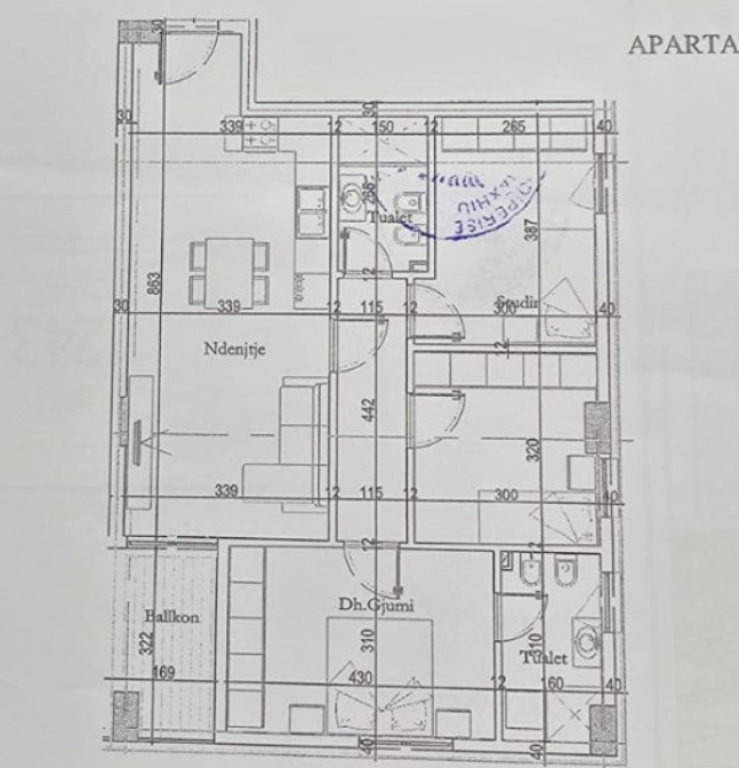 Apartment for sale 2+1 in Tirana Entry 2
