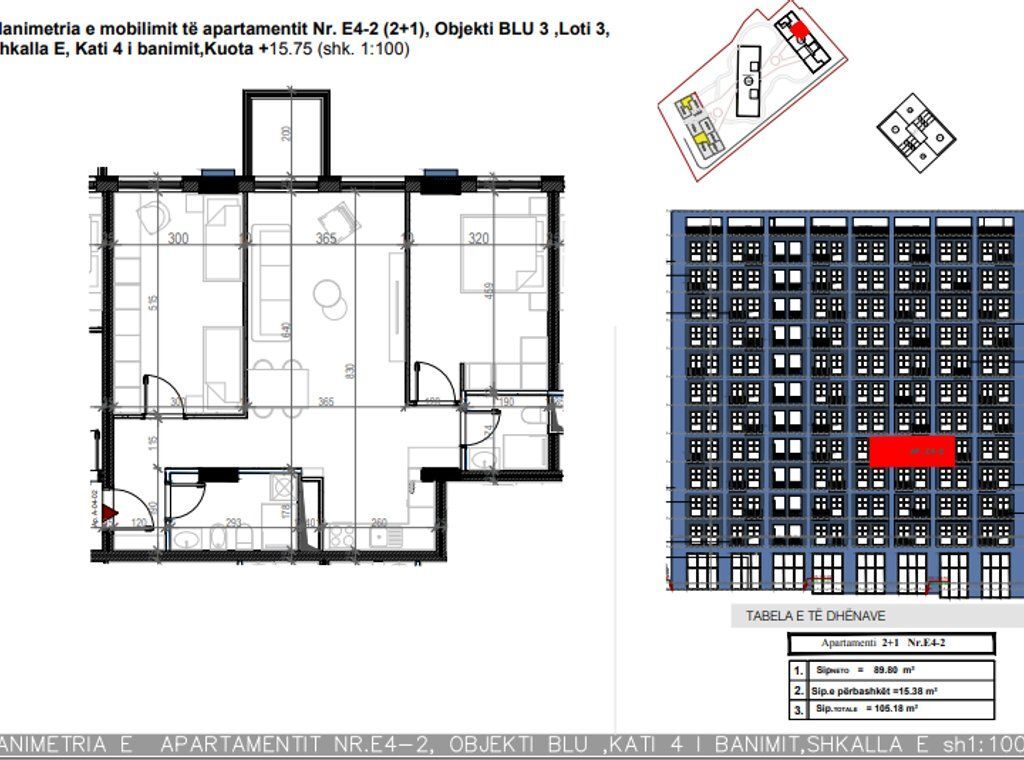 SHITEN APARTAMENTE 2+1+2 NË KOMPLEKSIN “DARLA” – RR. "XHANFIZE KEKO", XHAMLLIK, TIRANË!