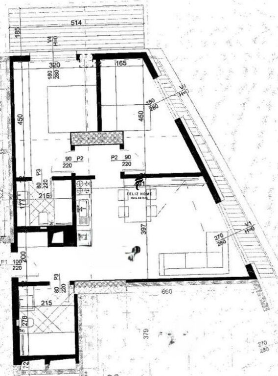 SHITET APARTAMENT 2+1 ZOGU I ZI 321.500 EURO FH-79598