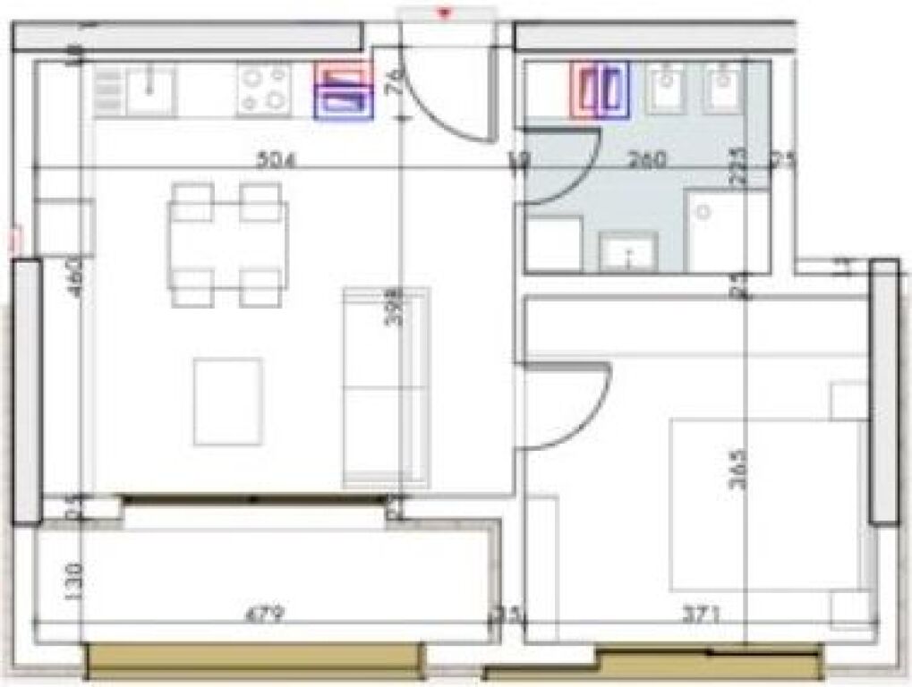 🏢Pazari i Ri, AFA TOWER shitet apartament 1+1, 275,000Euro