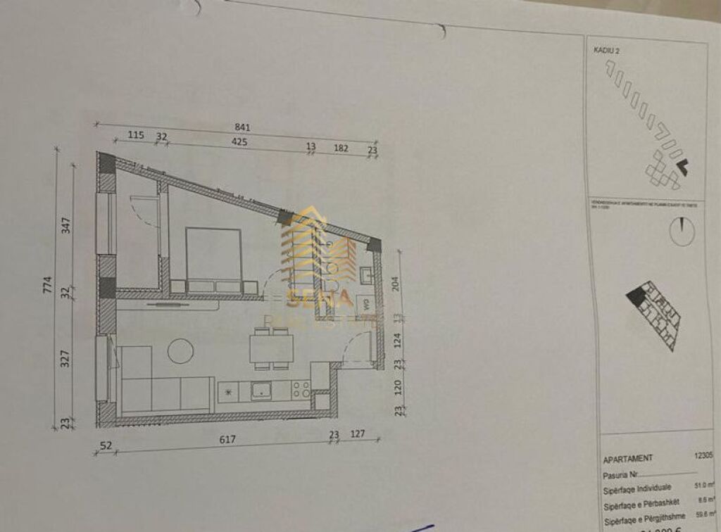 For sale, Opportunity Apartment 1+1+Blk, Ali Demi- Kadiu Residence, 95,300 Euro