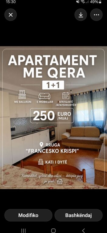 Apartment for rent
