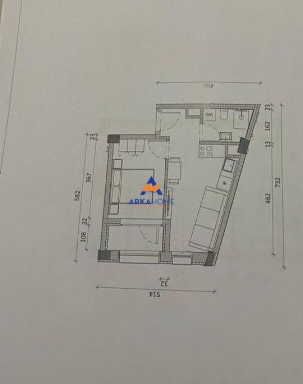 FOR SALE APARTMENT 1+1 "KADIU, ALI DEM" 65900 EURO