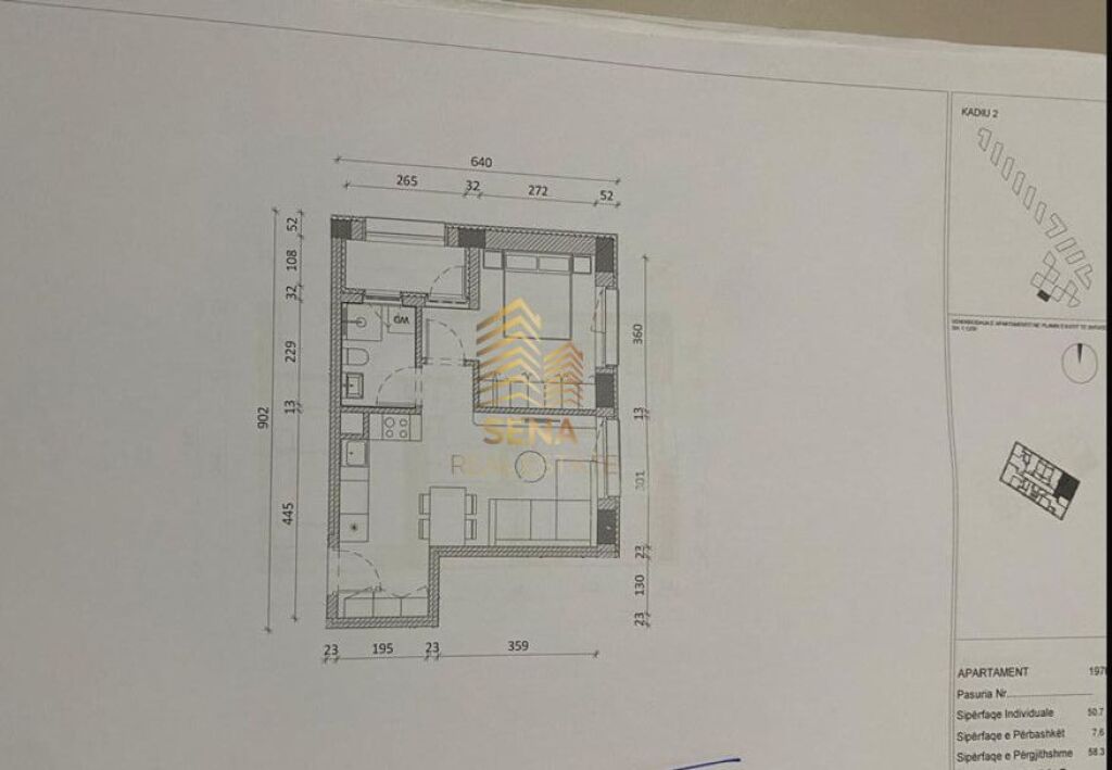 For sale, Opportunity Apartment 1+1+Blk, Ali Demi- Kadiu Residence, 93,300 Euro