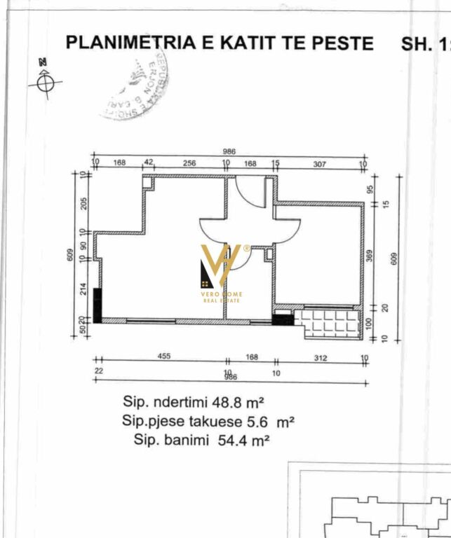 SHITET APARTAMENT 1+1+BLK NE MISTO MAME 105.000 EURO