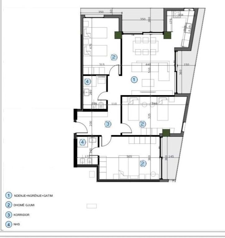 Apartament 3+1+2 Okazion ne shitje Moa Residence.