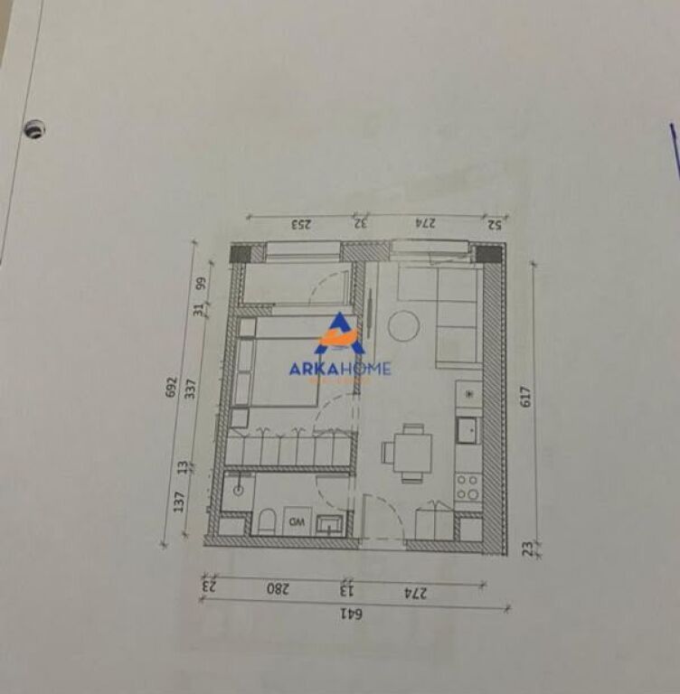 FOR SALE APARTMENT 1+1 "KADIU, ALI DEM" 80800 EURO