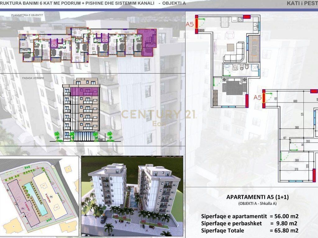 Apartament 1+1 Për Shitje Tek Paja Residence në Malin e Robit !