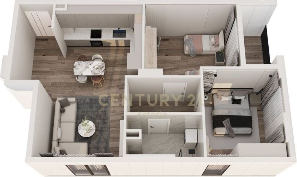 Shesim apartament 2+1 në rezidencën Phoenix – Yzberish