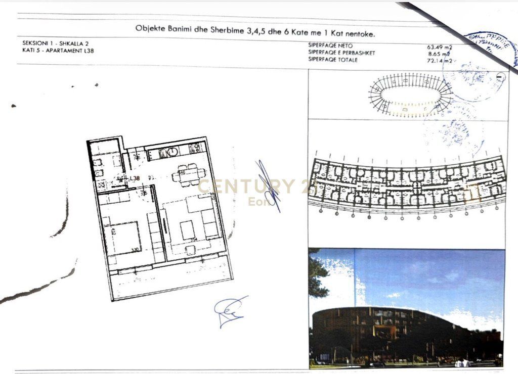 APARTAMENT 1+1 PER SHITJE TEK REZIDENCA EON ,NE GOLEM !