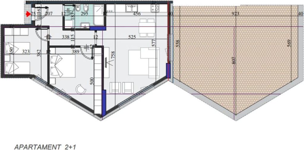 ✨ FOR SALE: 2+1 Apartment + 1 Bathroom &amp; Terrace – COLONNADE Residence 🟤 (171.5 m²) 📍Dritan Hoxha Street – 480 m from ZOGU I ZI 🔥 14th Floor | Price: €248,500 💥
