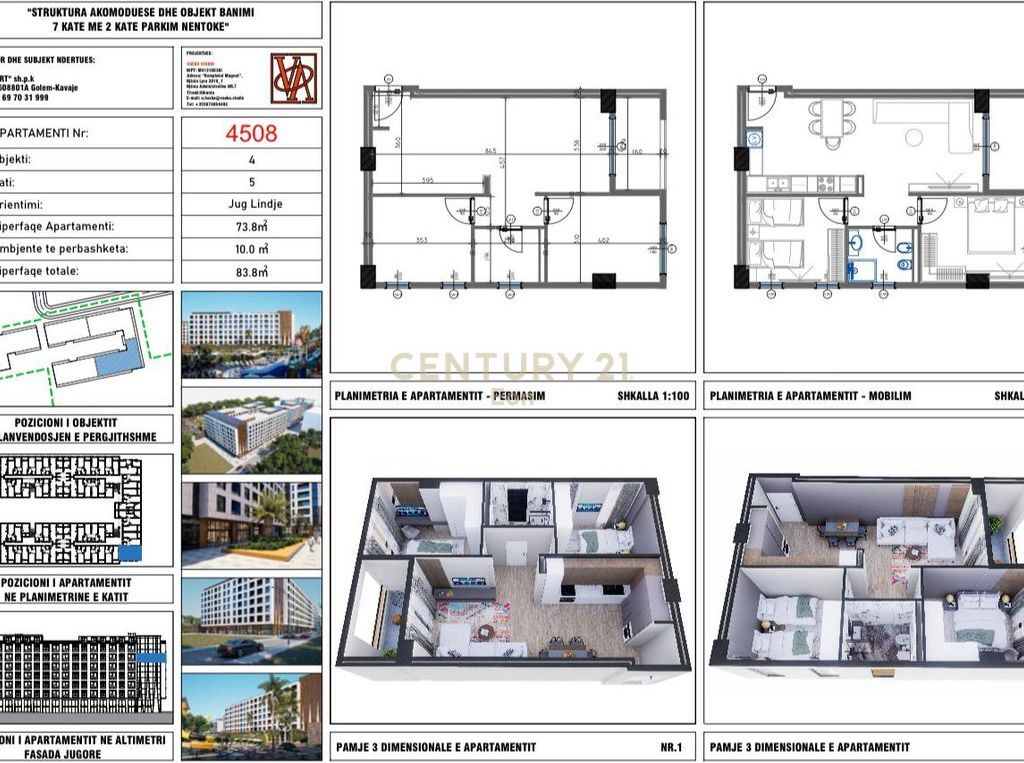 VENDESI APPARTAMENTO 2+1 CON VISTA AQUAPARK PRESSO VM RESIDENCE, A GOLEM!