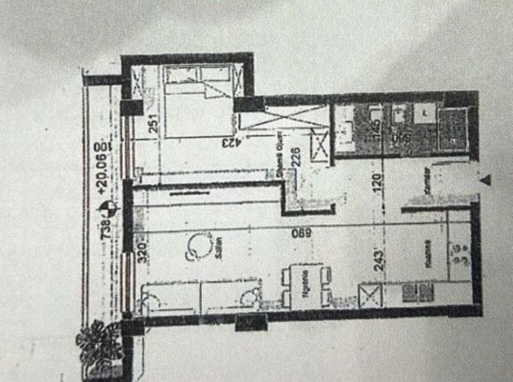 FOR SALE APARTMENT 1+1, Unico Complex Nikolla Tupe Street