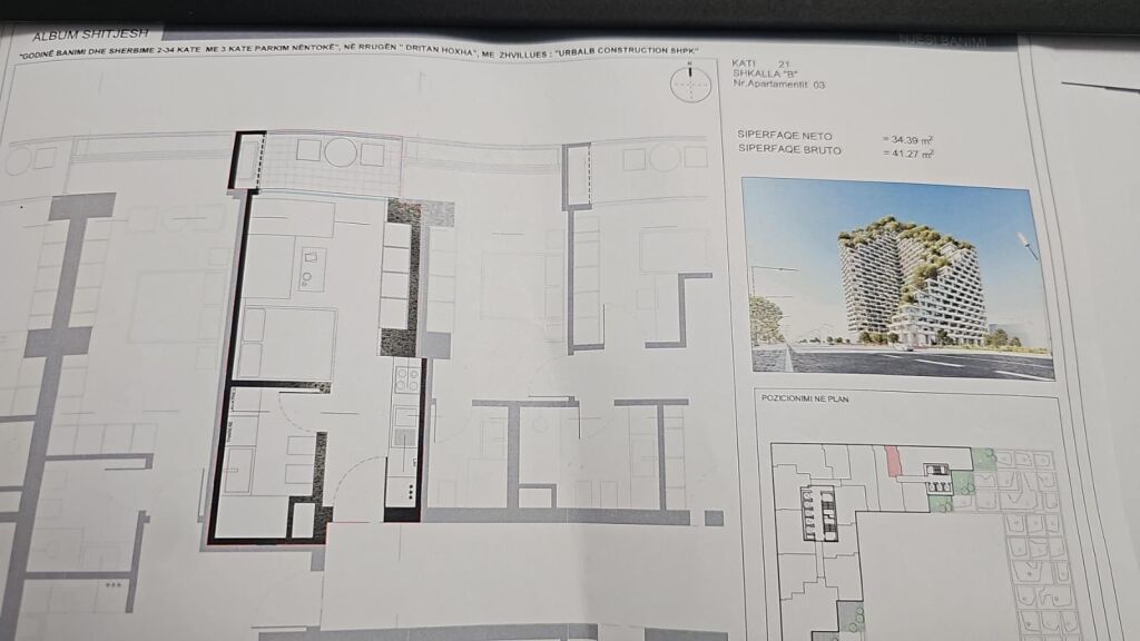 Shitet: 💪 BIG Garzoniere ( 41.27 m²)📍 Lion Park II 🏗️ 🌇 Kati 21🔥 Ultra Pamje Panoramike ( 93.000€ 💸 ) 🌐