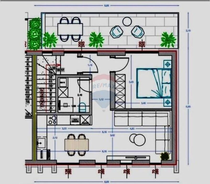Apartment 1+1 for sale in Fark