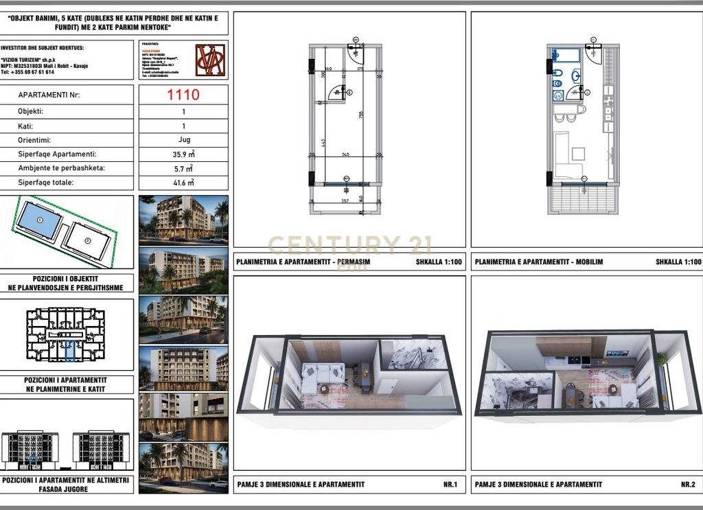 WE SELL STUDIO APARTMENTS AT VIZION 1 RESIDENCE IN GOLEM !