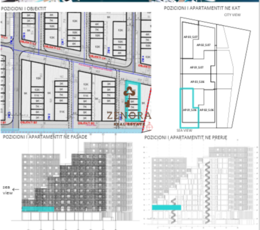 Modern apartment 2+1+2 WC for sale – on the first line – Vlora Marina (G212005VL)
