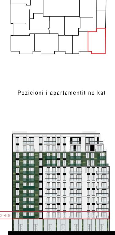 ● UFFICIO DI LUSSO: 89,1 m² – 1° Piano Tecnico (📍KOMUNA E PARISIT – White Cloud Residence) | 3 Ambienti di Lavoro 🌐 | Aria Condizionata CHILLER ✅️ | Prezzo: 120.000 Lek NETTI/Mese 🔥