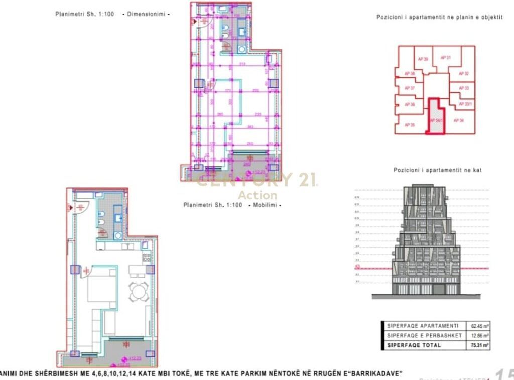 Apartment 1+1 for sale – Barrikadave Street 225,930 €