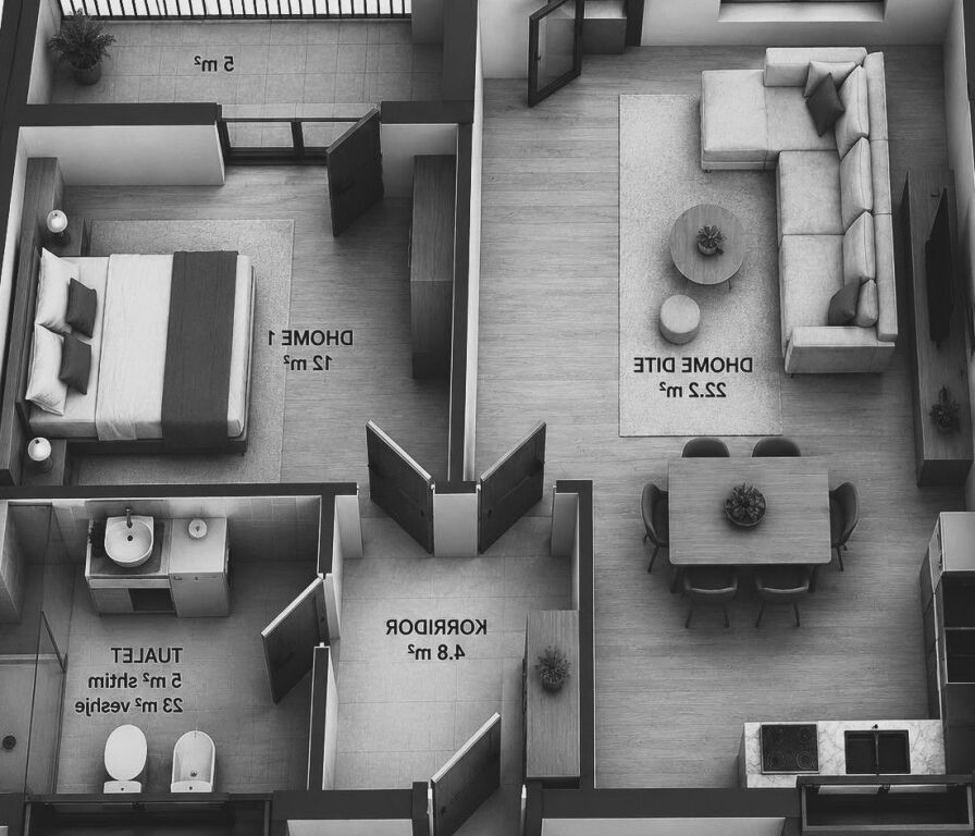 🏡 Vendesi in vendita 1+1 nel Complesso Mangalem (Edificio Separato)