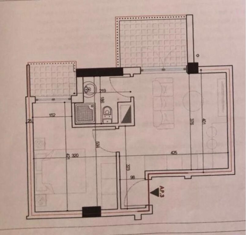 Apartament 1+1 per shitje prane Rr. Elbasanit