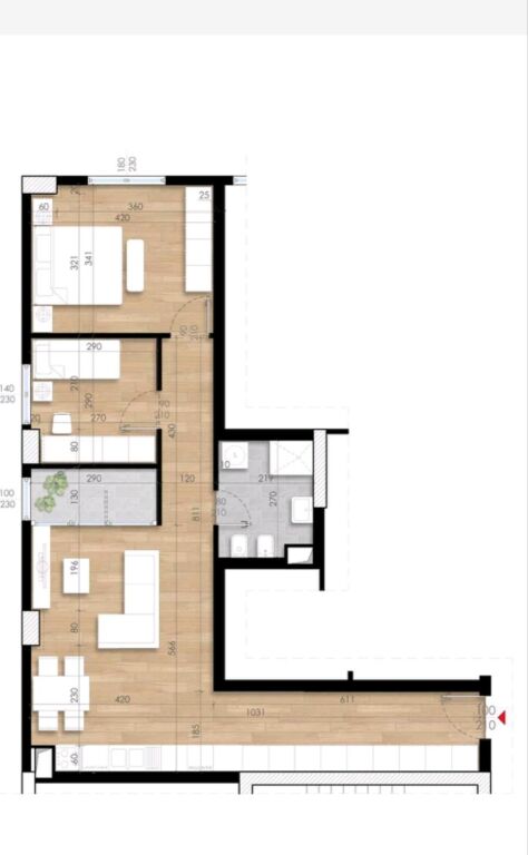 Sale | Apartament 2 + 1 | Fusha Aviacionit | 155700 €