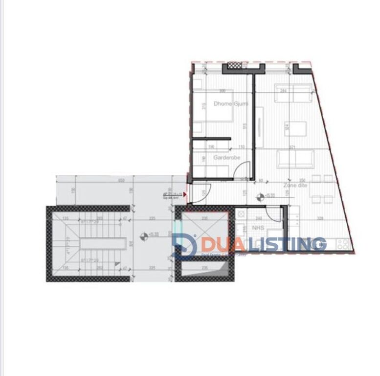 Shesim Apartament 1+1 tek Rezidenca "Porta Tirana e Re"-Sauk