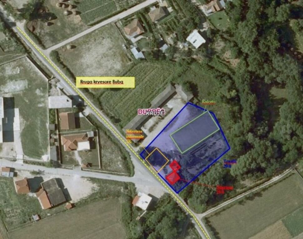 Truall 3800 m2, ndertese 46.7 m2, Kruje