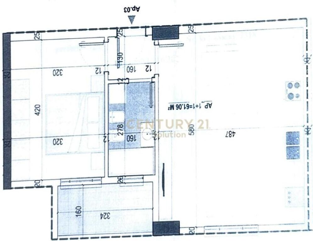 APARTAMENT 1+1 NE SHITJE NE PASKUQAN
