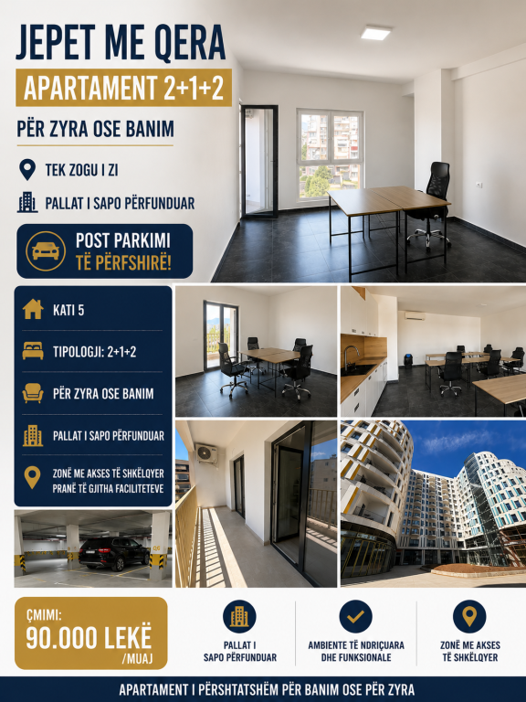 Affittasi Appartamento 2+1+2 – Adatto per Uffici o Residenza