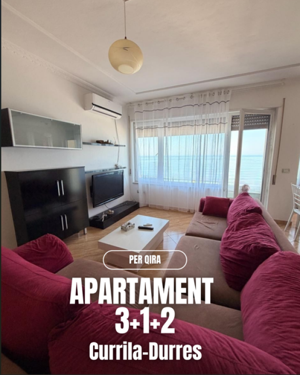 🌊 Apartment 3+1+2 for Rent – Currila, Durrës