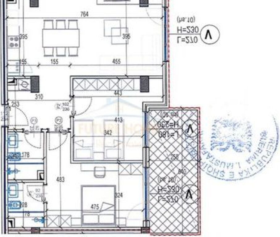 Shitet,Apartament 2+1+2,Rezidenca Kodra e Diellit 2