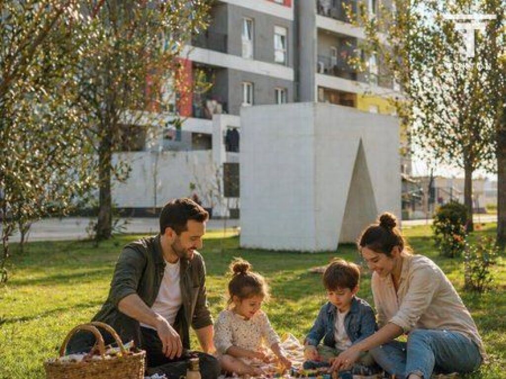SHITET, APARTAMENT 1+1, KOMPLEKSI UNIVERS CITY, TIRANË