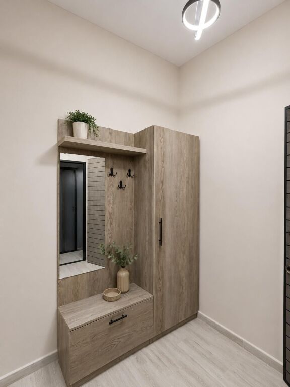 Astir, Jolla Complex rents apartment,1+1+garage, furnished. 50,000 Leke